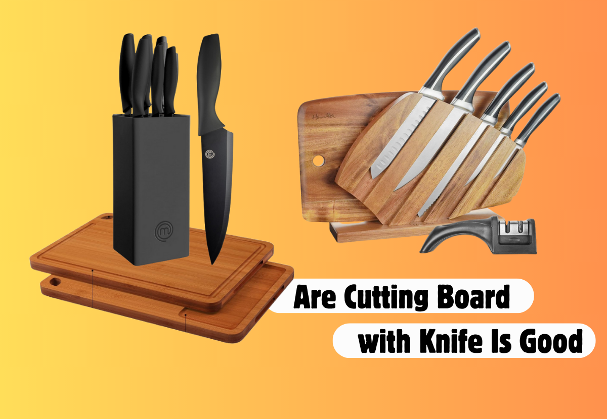 Cutting Board with Knife