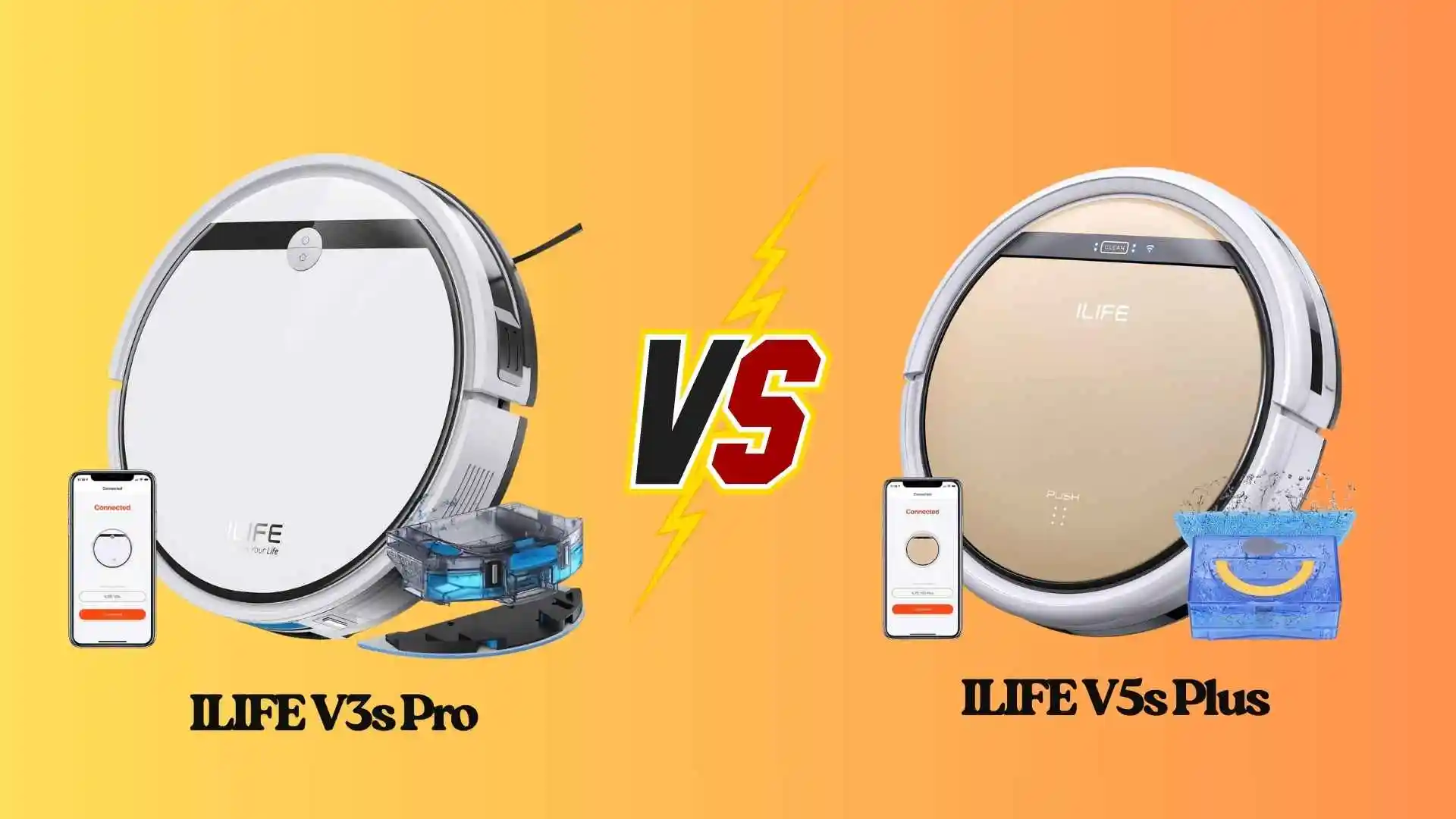 ilife v3s pro vs v5s plus