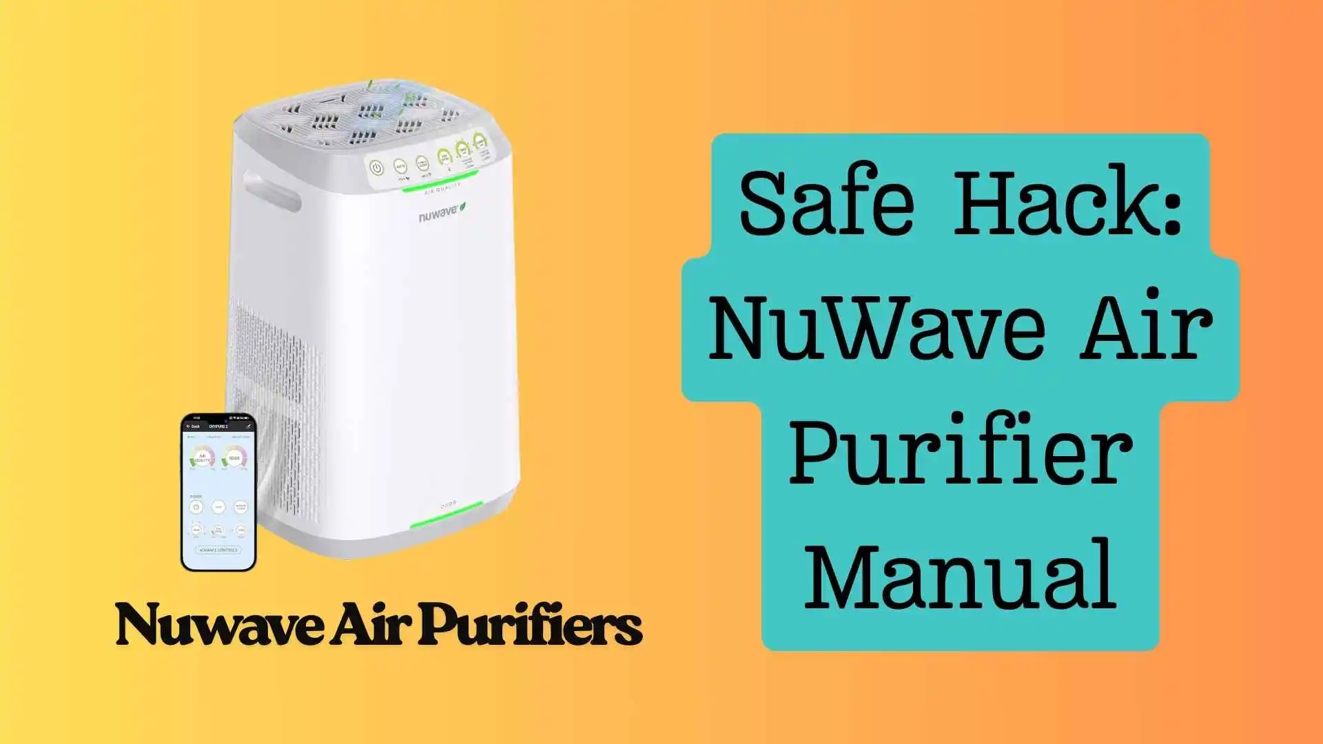 NuWave Air Purifier Manual