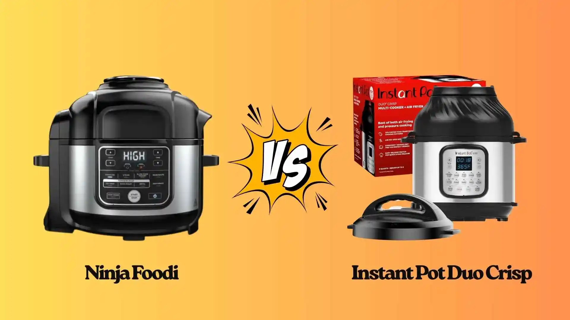ninja foodi vs instant pot duo crisp
