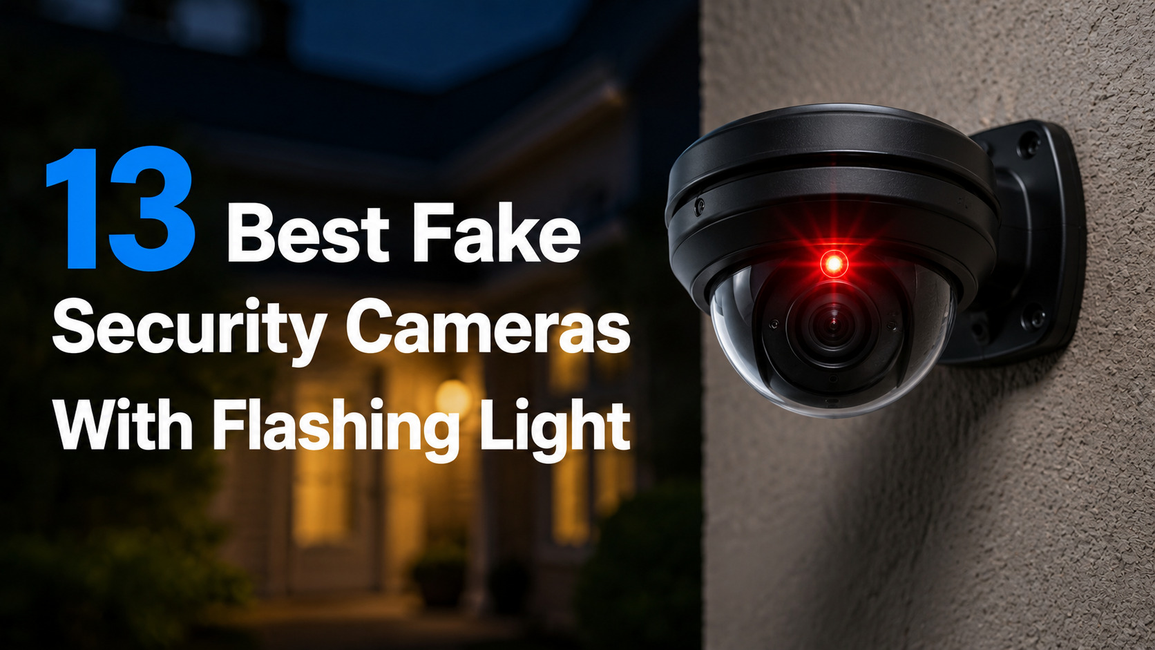 best fake security camera with blue light