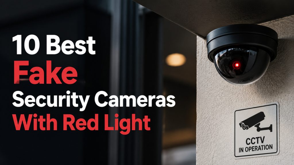 best fake security camera with red light