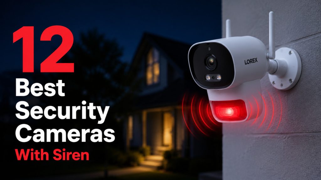 best security camera with siren
