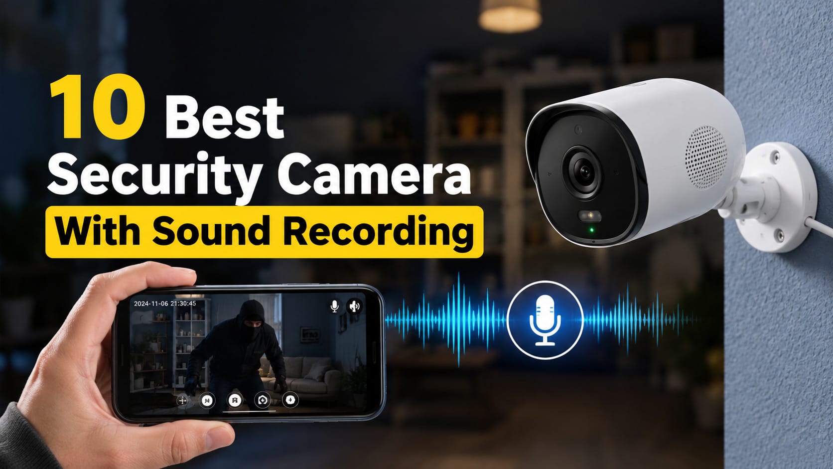 best security camera with sound recording