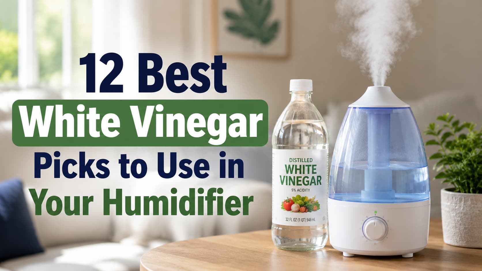 12 Best White Vinegar Picks to Use in Your Humidifier