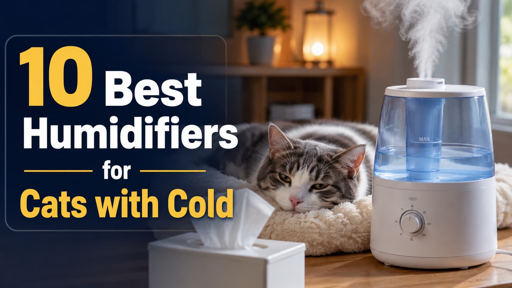 10 Best Humidifiers for Cats with Cold
