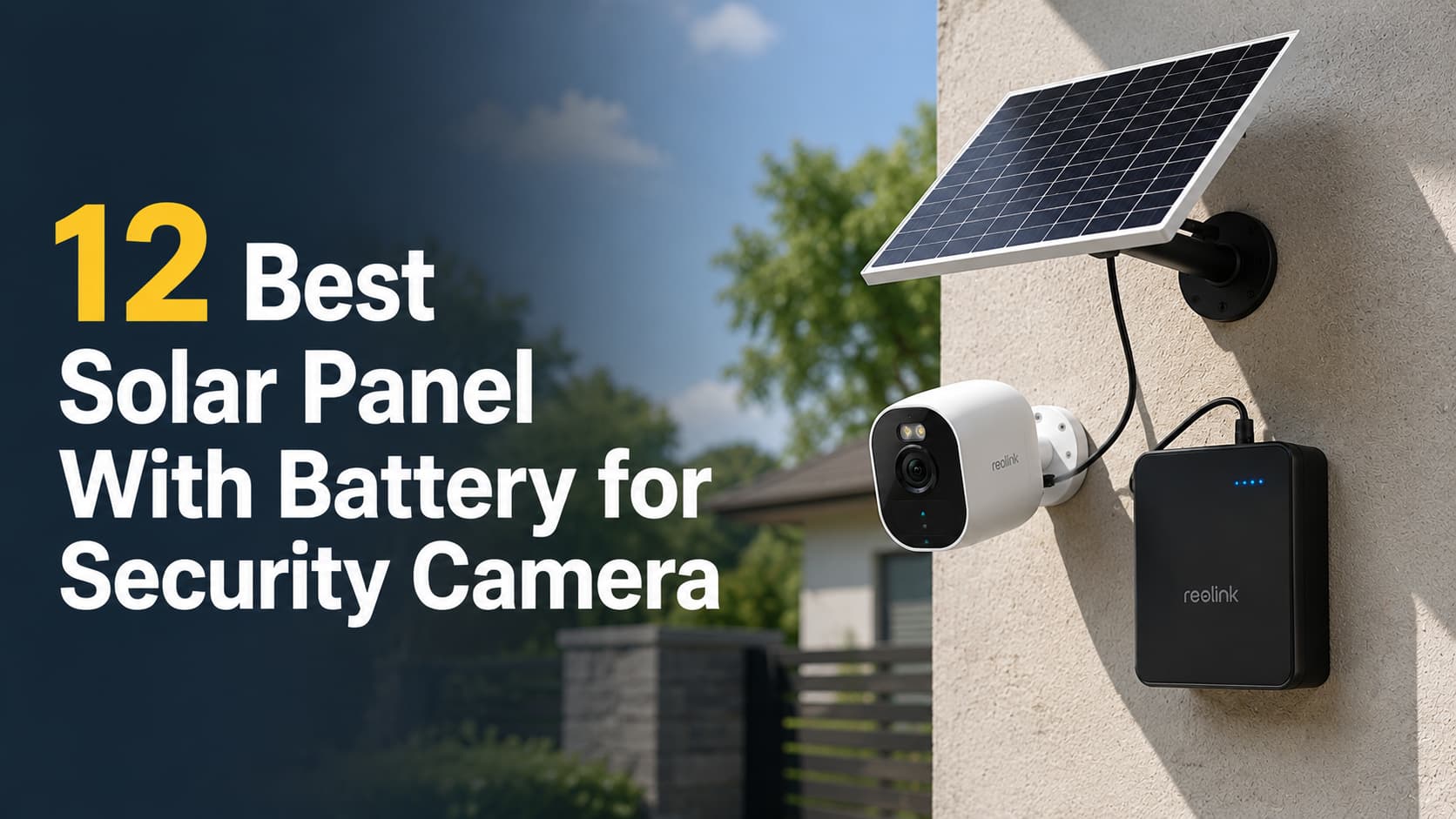 12 Best Solar Panel With Battery for Security Camera