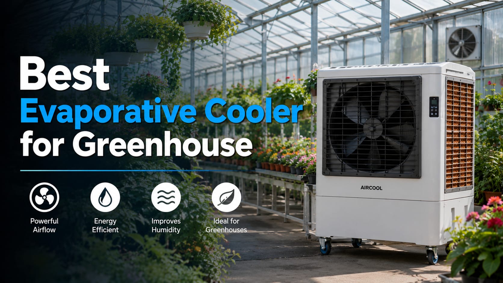 best evaporative cooler for greenhouse