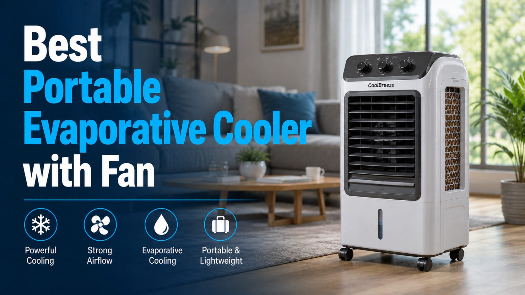 best portable evaporative cooler with fan