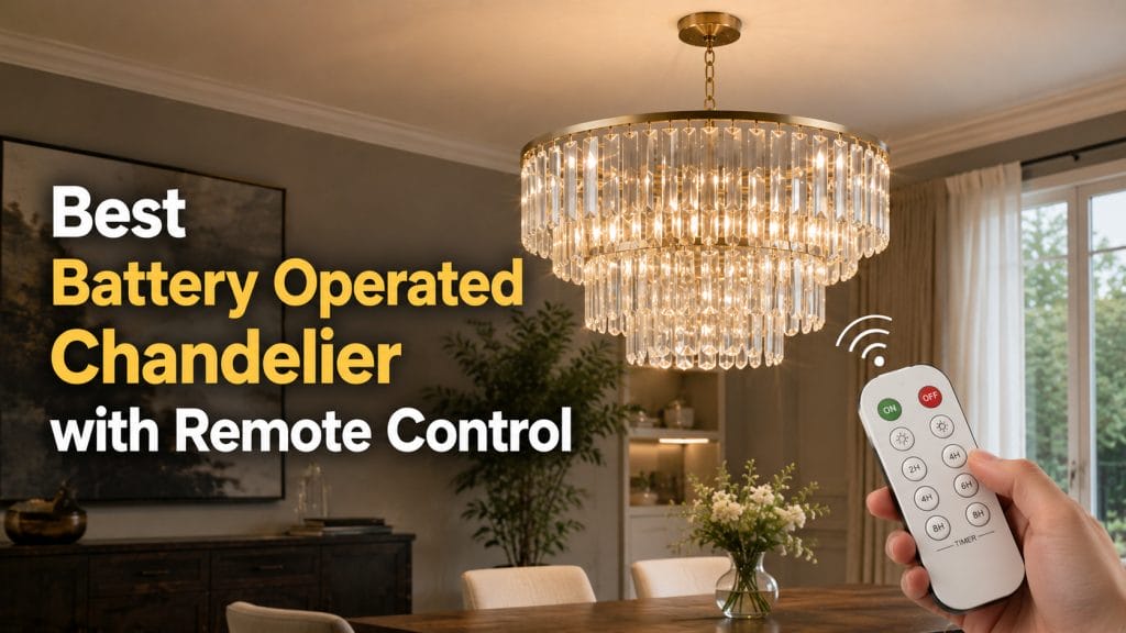 best battery operated chandelier with remote control