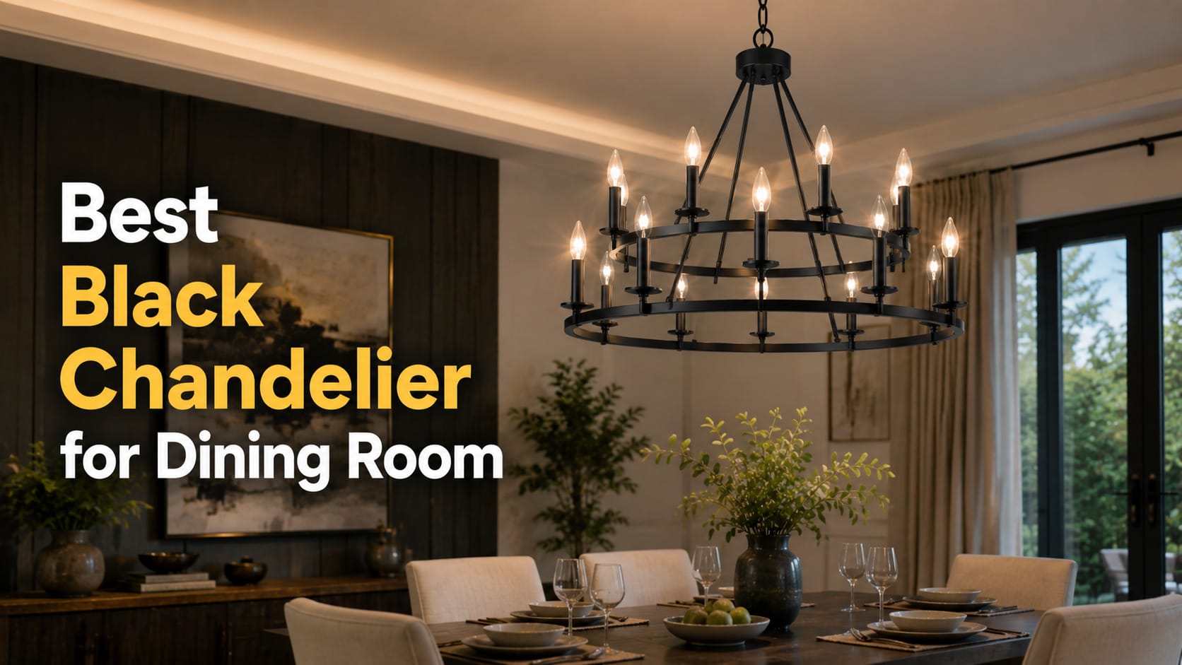 best black chandelier for dining room