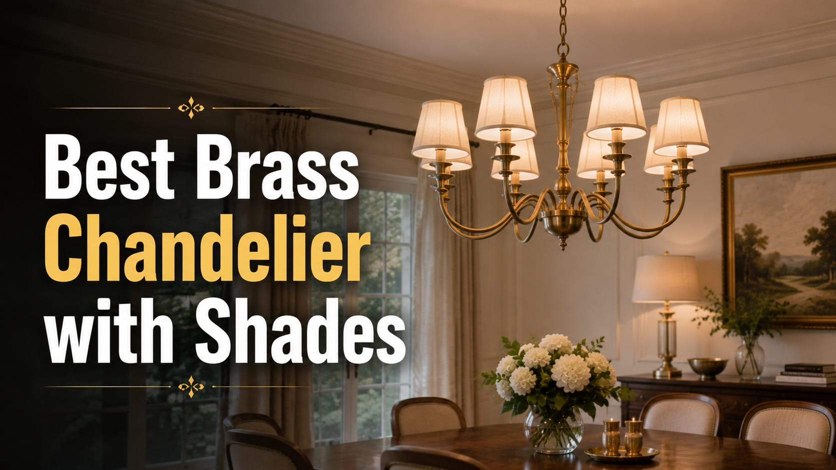 best brass chandelier with shades