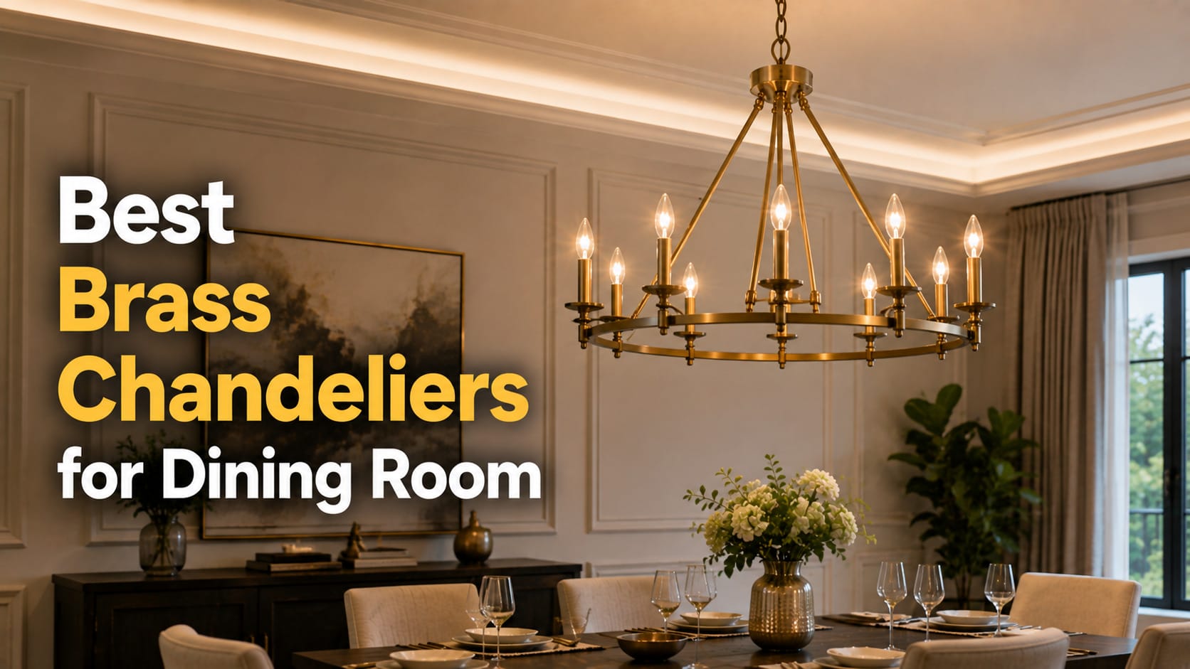 best brass chandeliers for dining room