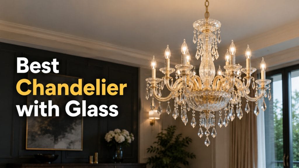 best chandelier with glass