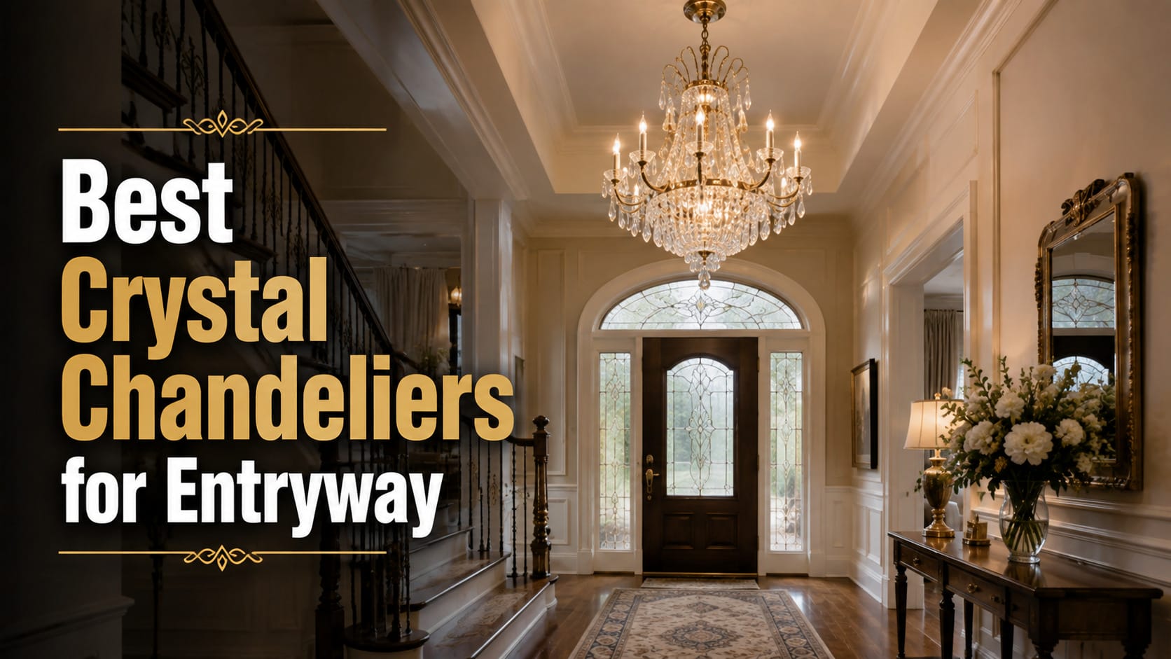 best crystal chandeliers for entryway