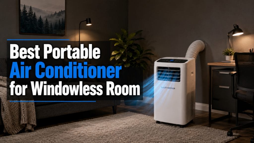 best portable air conditioner for windowless room