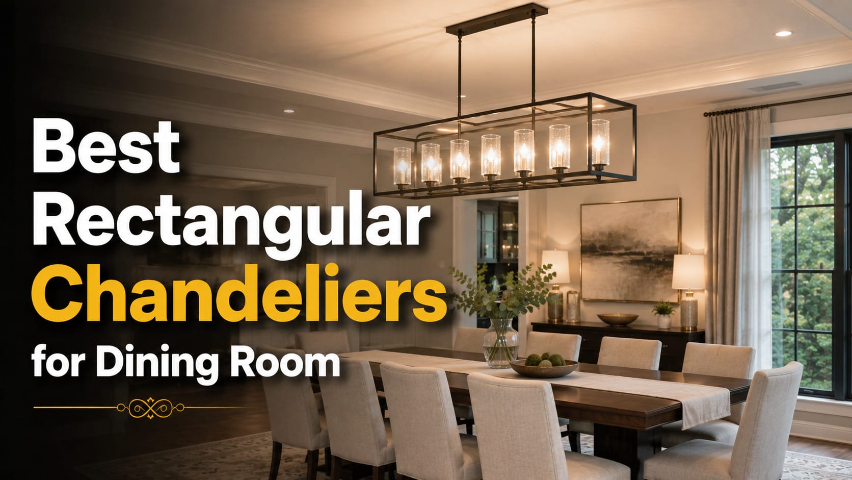 best rectangular chandeliers for dining room